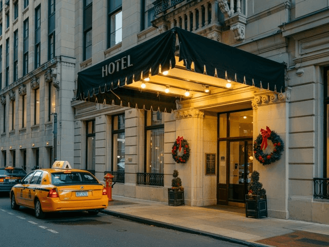Hotel lobby biometric guest experience